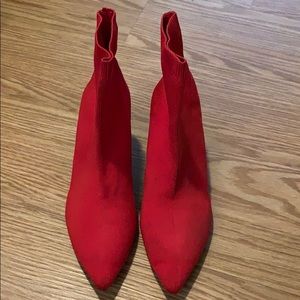 Red Zara Booties